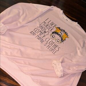 Pink Graphic Sweatshirt